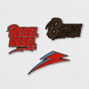 Junk Food David Bowie Rebel Badges Lapel Pins