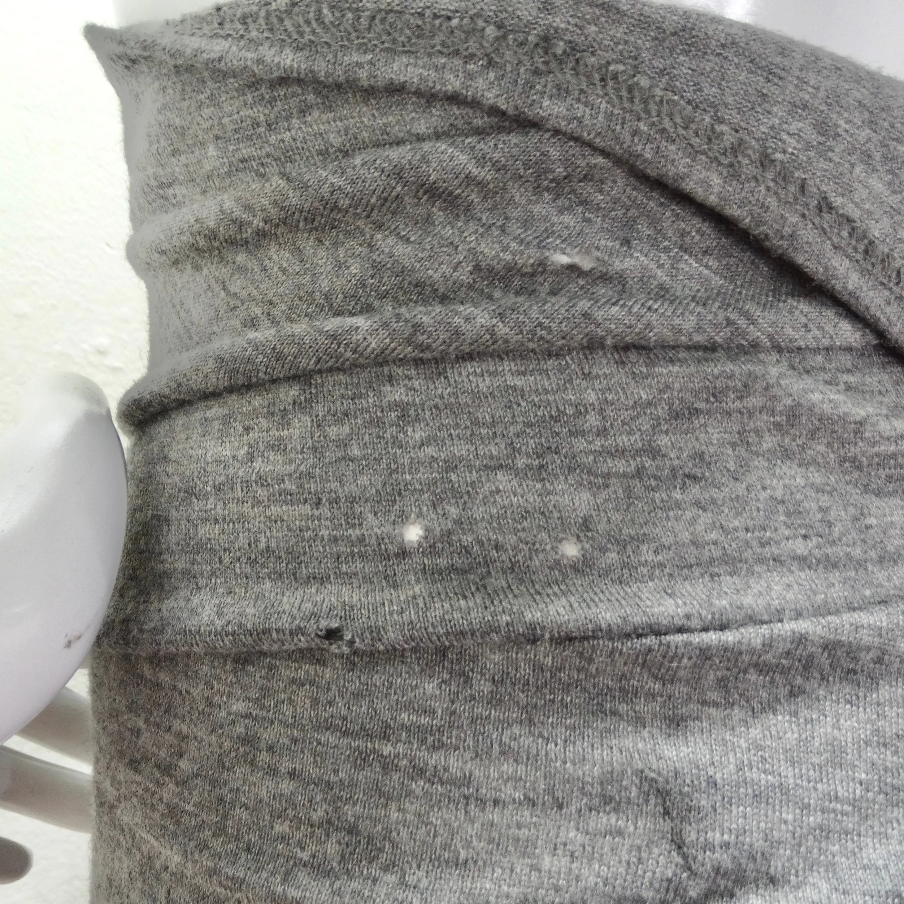 Junya Watanabe Comme Des Garcons Grey Wool Tube Skirt/Dress