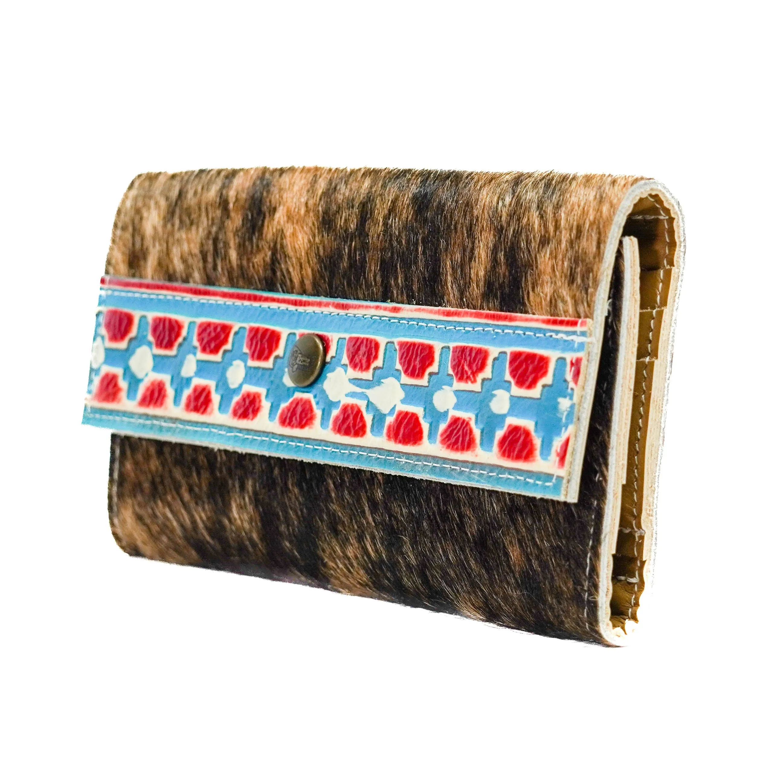 Kacey Wallet - Brindle w/ Great Plains Navajo