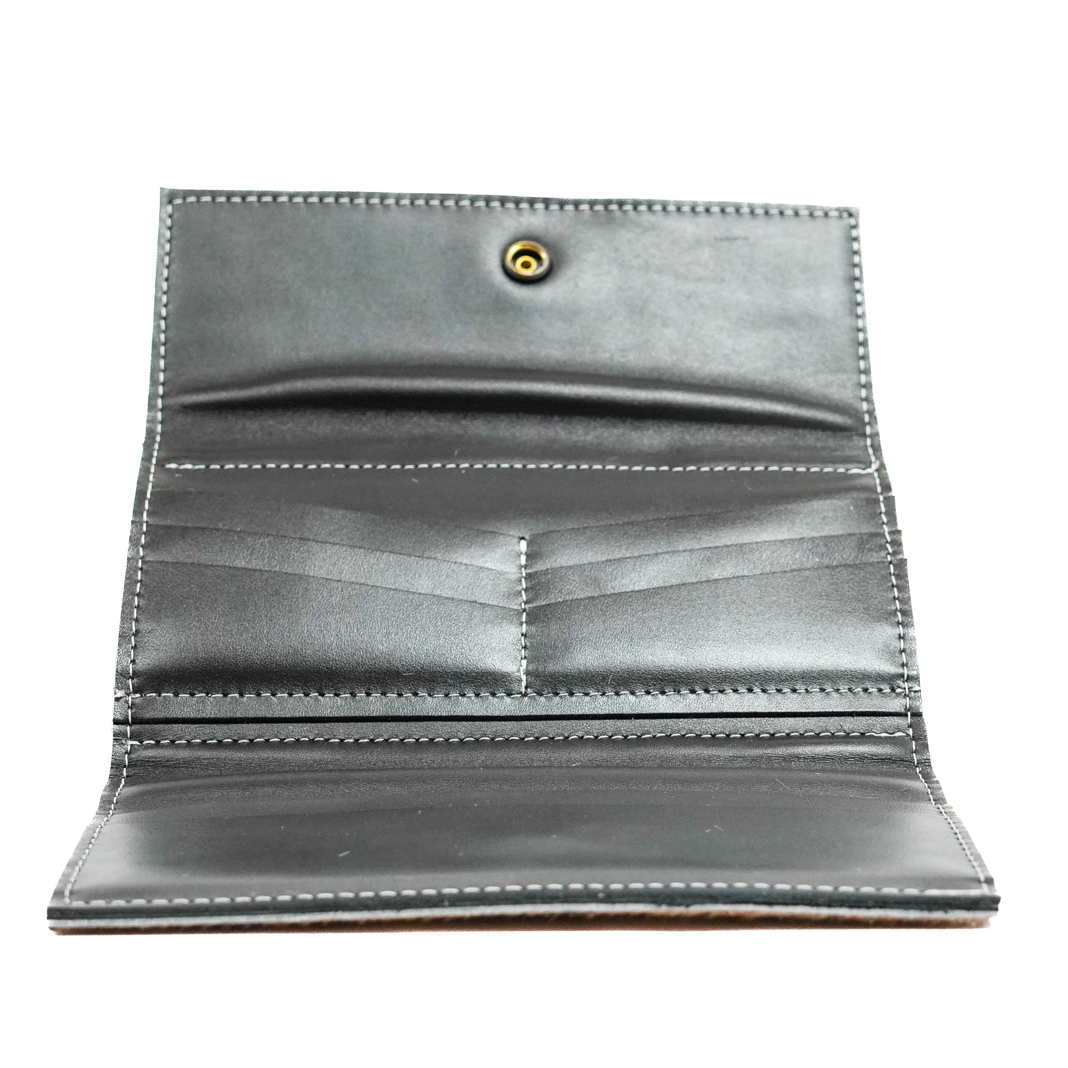 Kacey Wallet - Brindle w/ Turquoise Wildflower Tool