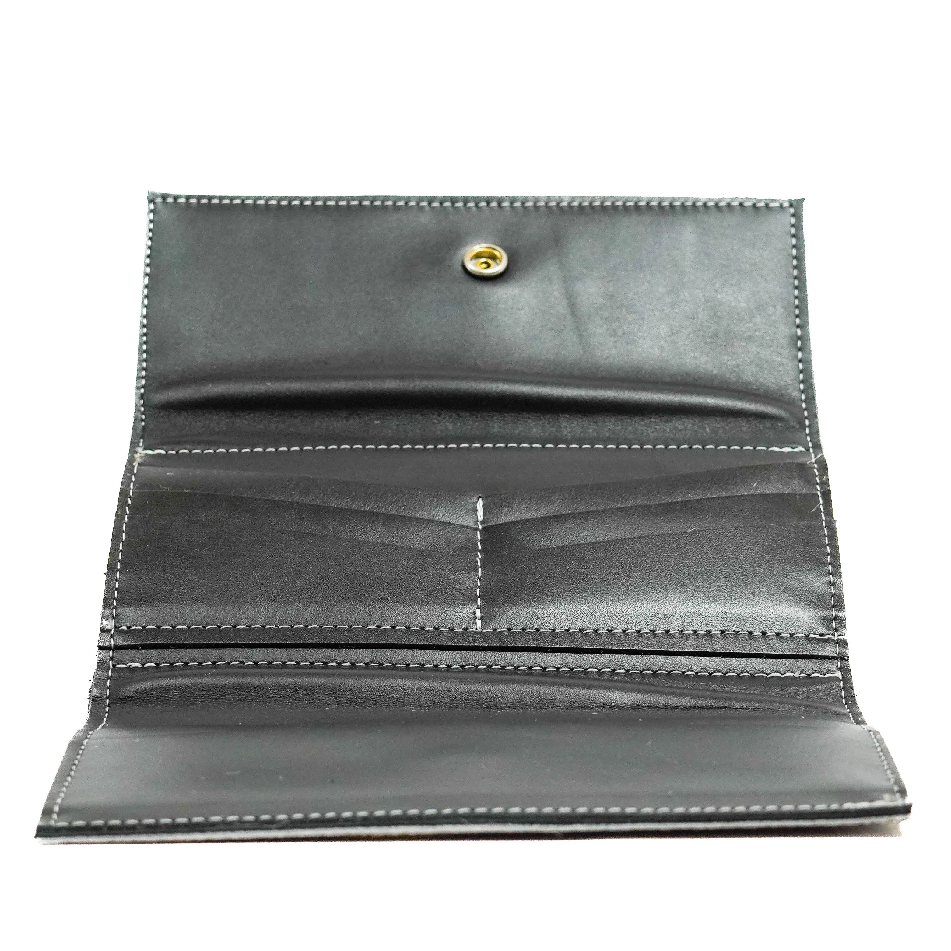 Kacey Wallet - Dark Brindle w/ Turquoise Wildflower Tool