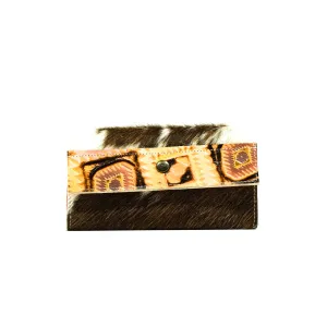 Kacey Wallet - Long Brindle w/ Moab Aztec