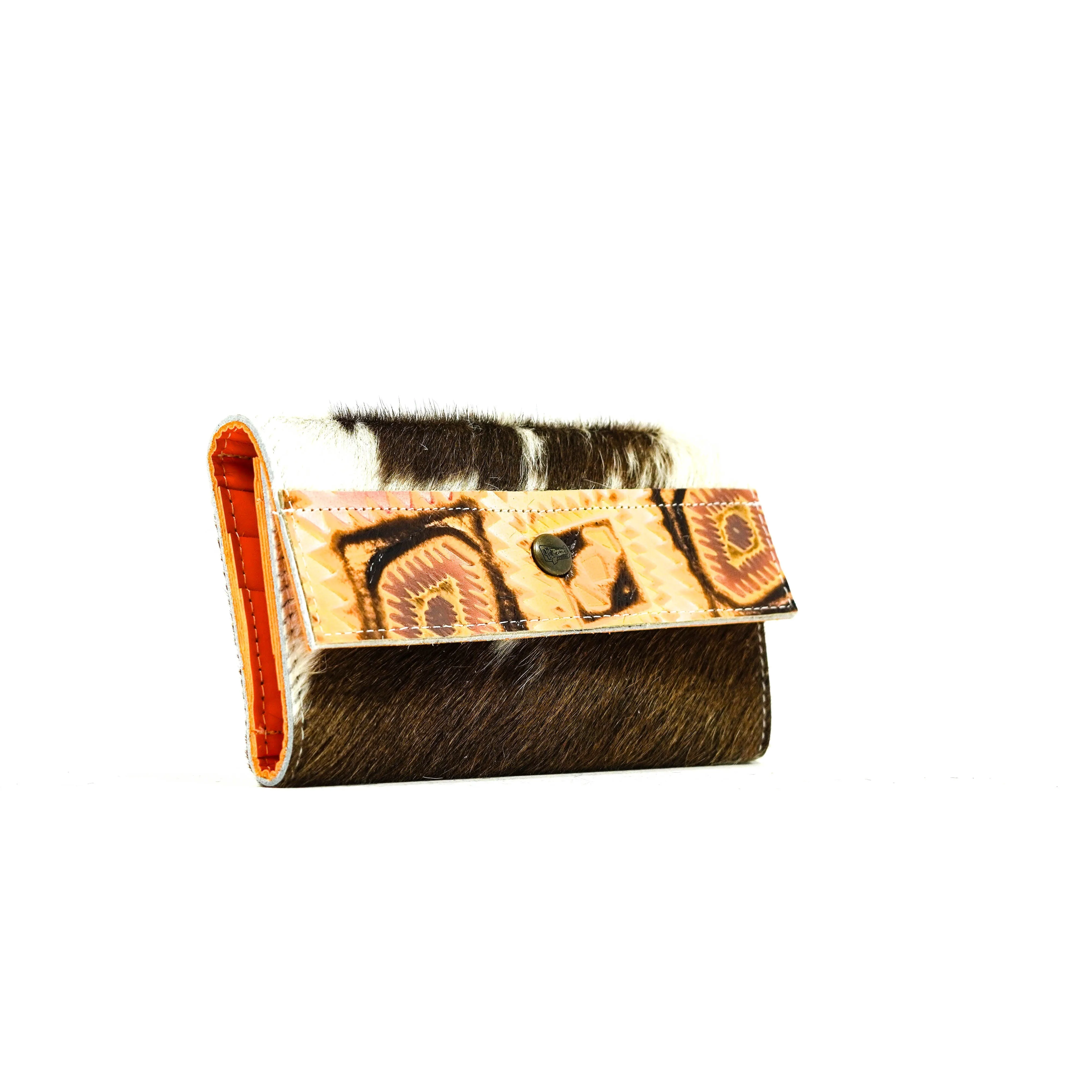 Kacey Wallet - Long Brindle w/ Moab Aztec