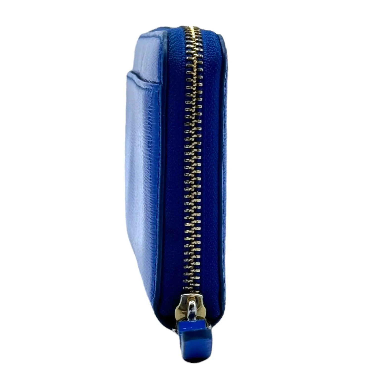 KATE SPADE Leather Zip Around Wallet - Cobalt Blue