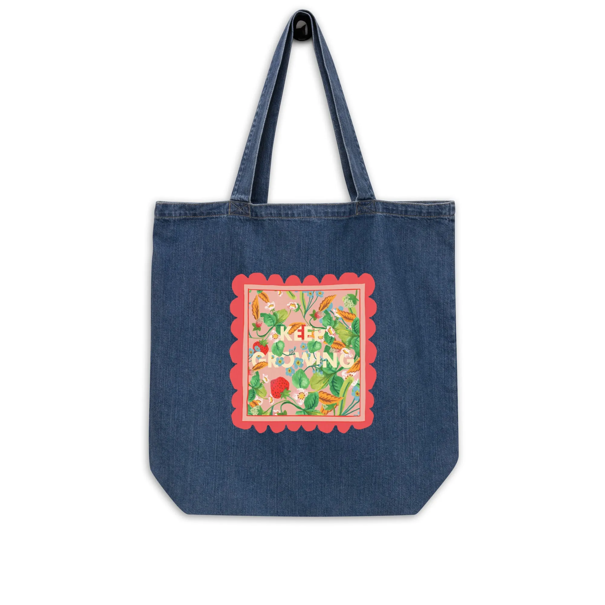 Keep Growing Tote ~ Organic Blue Denim