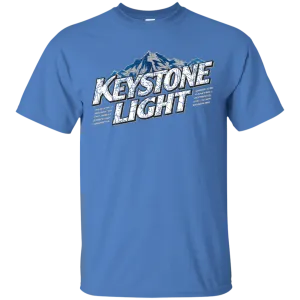 Keystone Light Beer T-Shirt Custom Designed Color Worn Label Pattern
