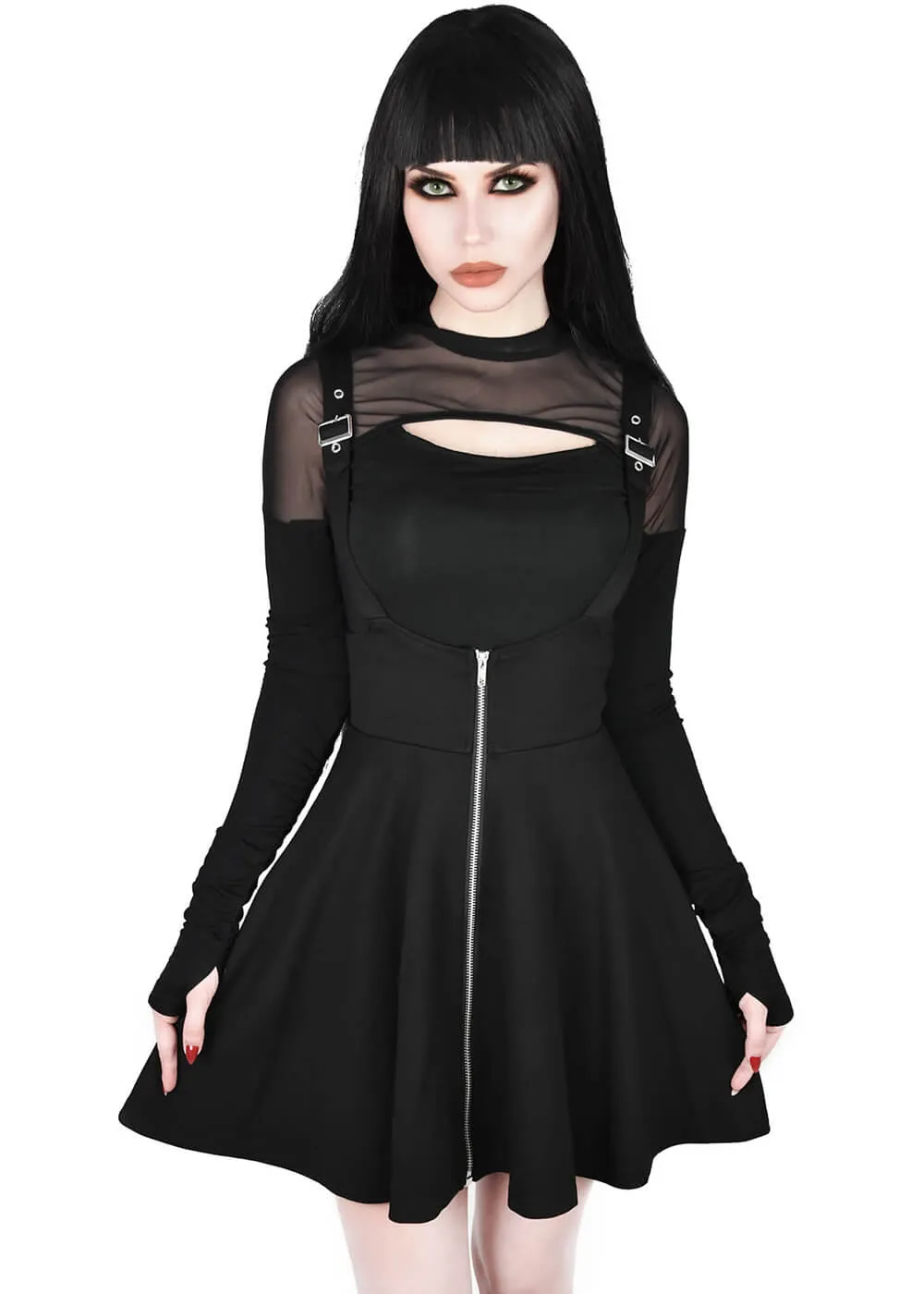 Killstar Suspend Me Statement Skirt Black