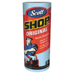 Kimberly-Clark Professional Scott® Shop Towel, Blue, 55 per roll, 75130