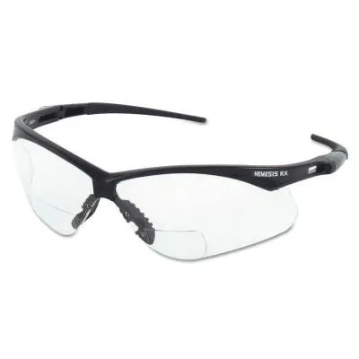 Kimberly-Clark Professional V60 Nemesis* RX Safety Eyewear,  2.5 Diopter Polycarb Anti-Scratch Lenses, Black, 28627