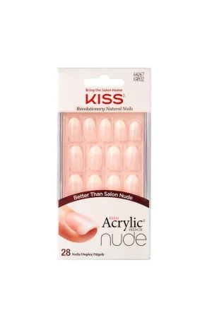 KISS Graceful Salon Acrylic French Nude Nails 28