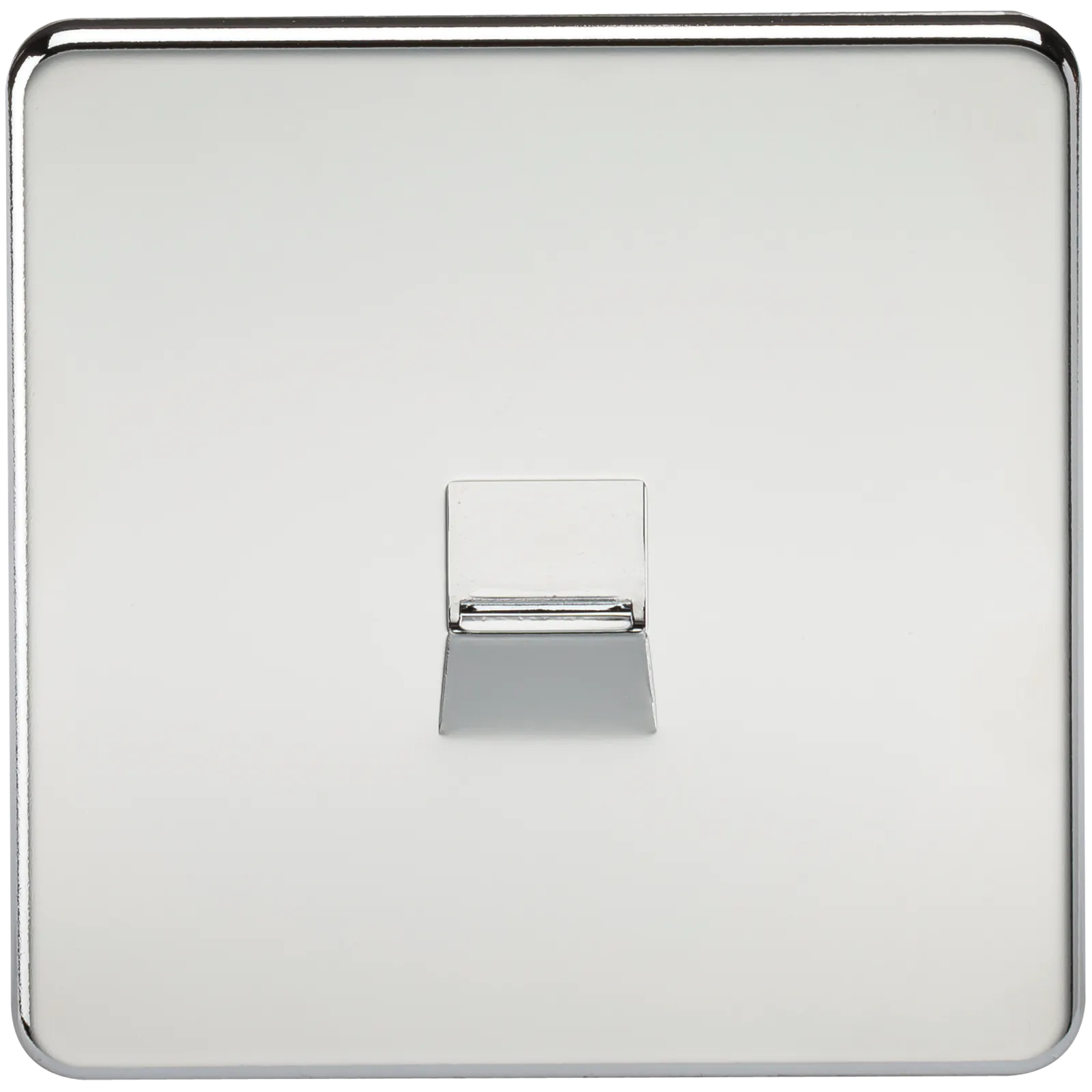 Knightsbridge SF7400PC Screwless Telephone Extension Socket - Polished Chrome