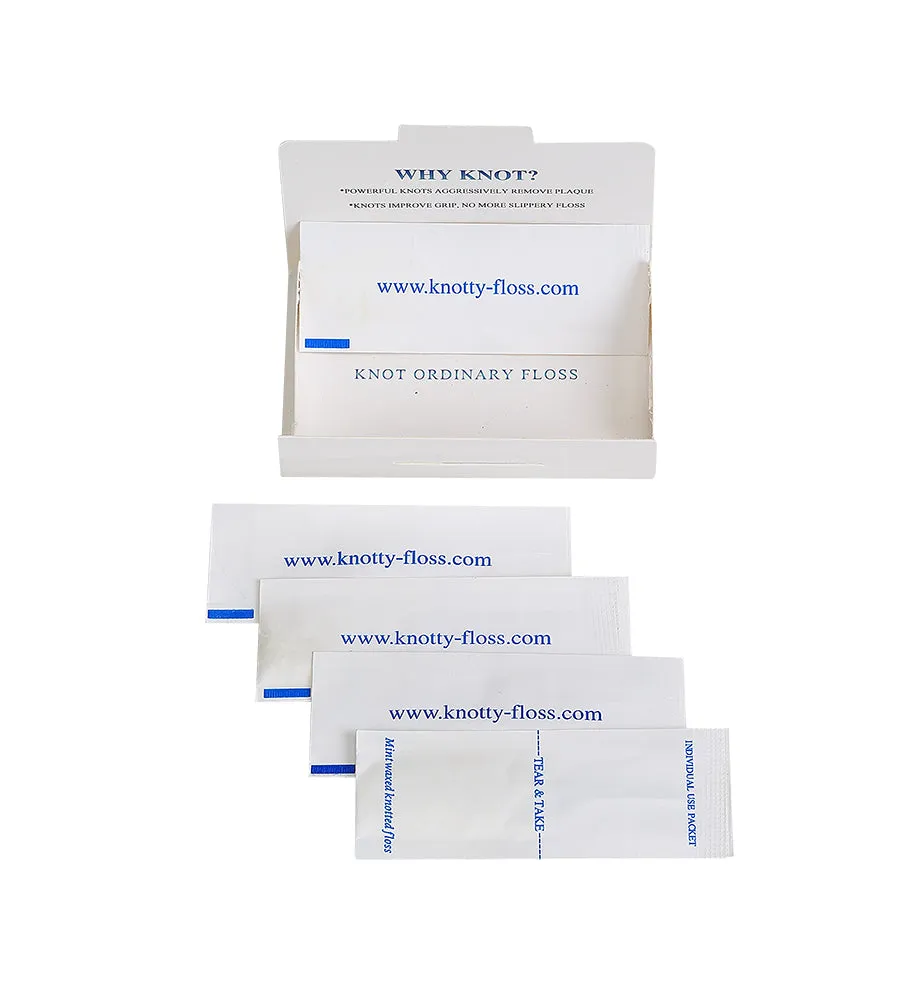 Knotty Floss 5 pack Bamboo Charcoal