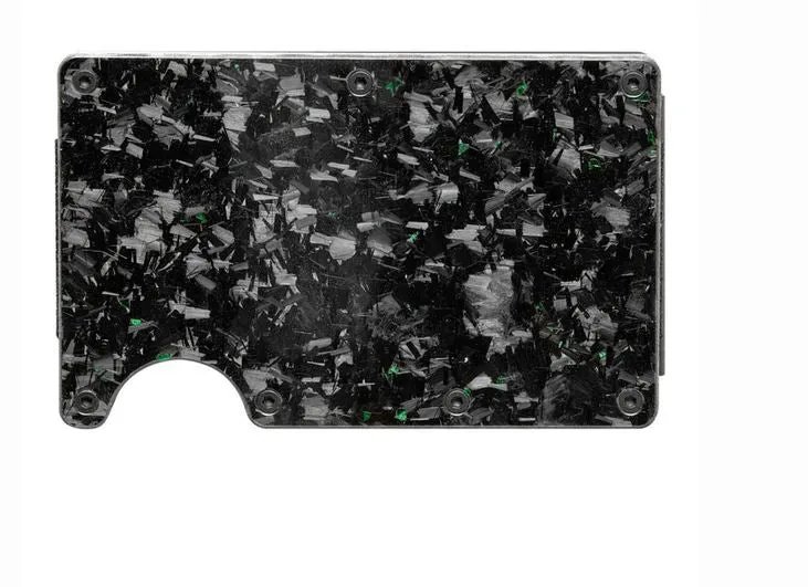 La Enviro forged Carbon Fiber Minamalist Carbon Wallet Gloss Green