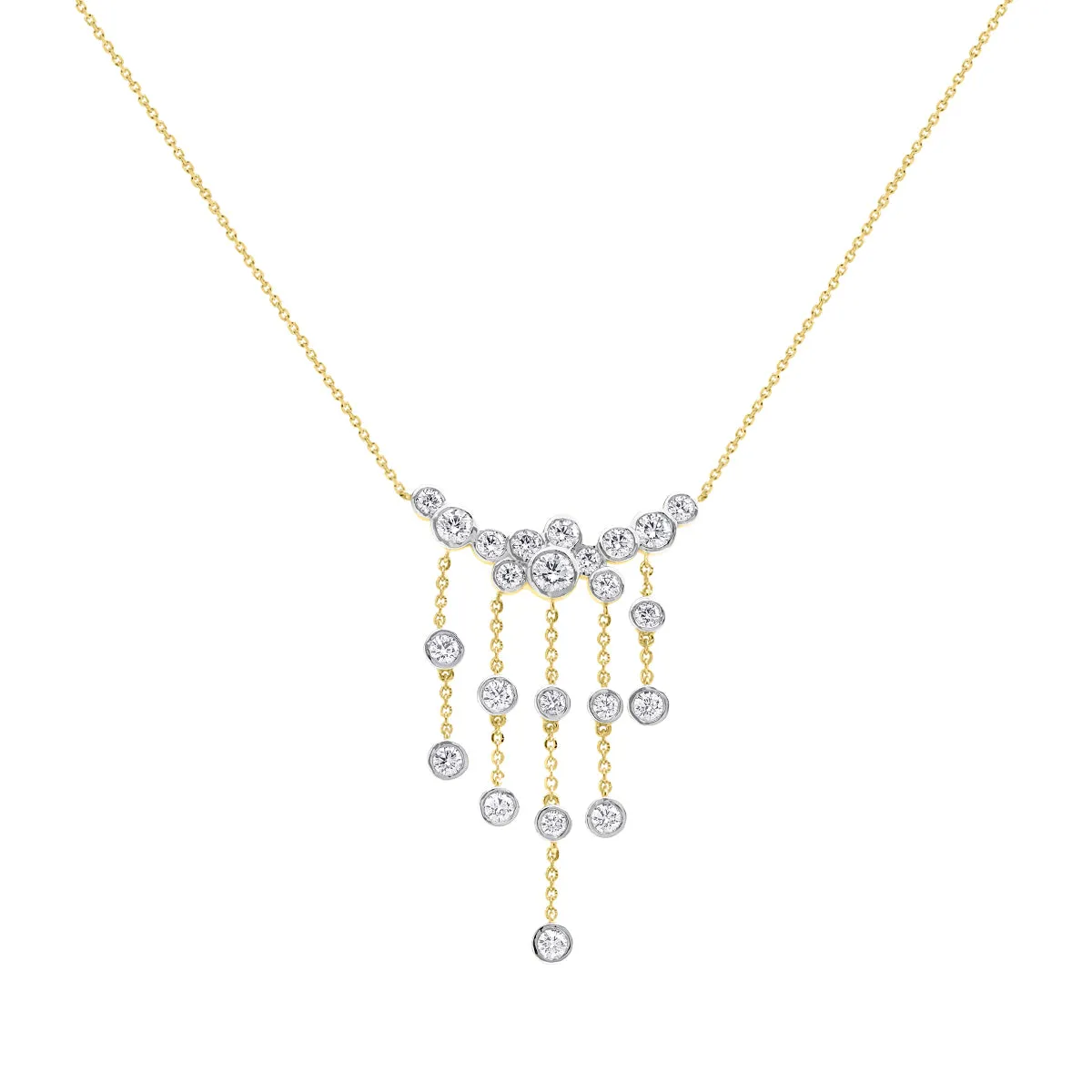 LAB GROWN Bezel Drop Diamond Pendant