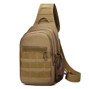 Large Capacity Shoulder Bag Waterproof - TAN