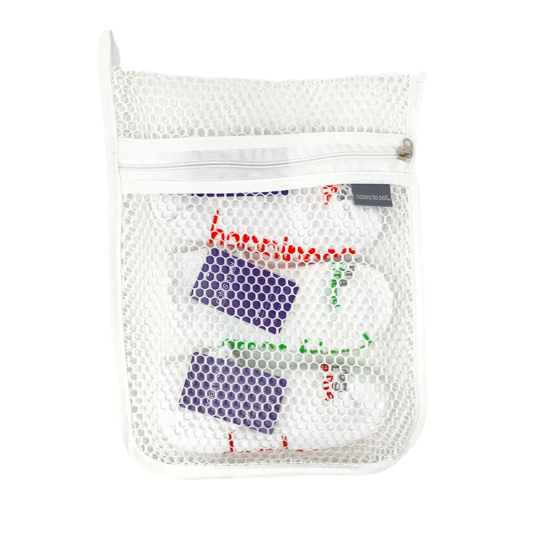 laundry bag 3-pair sock gift set: dog lover, happiness, great friend