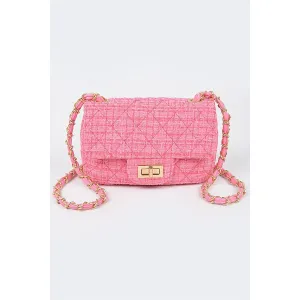 Leisure in Linen Should Bag in Pink