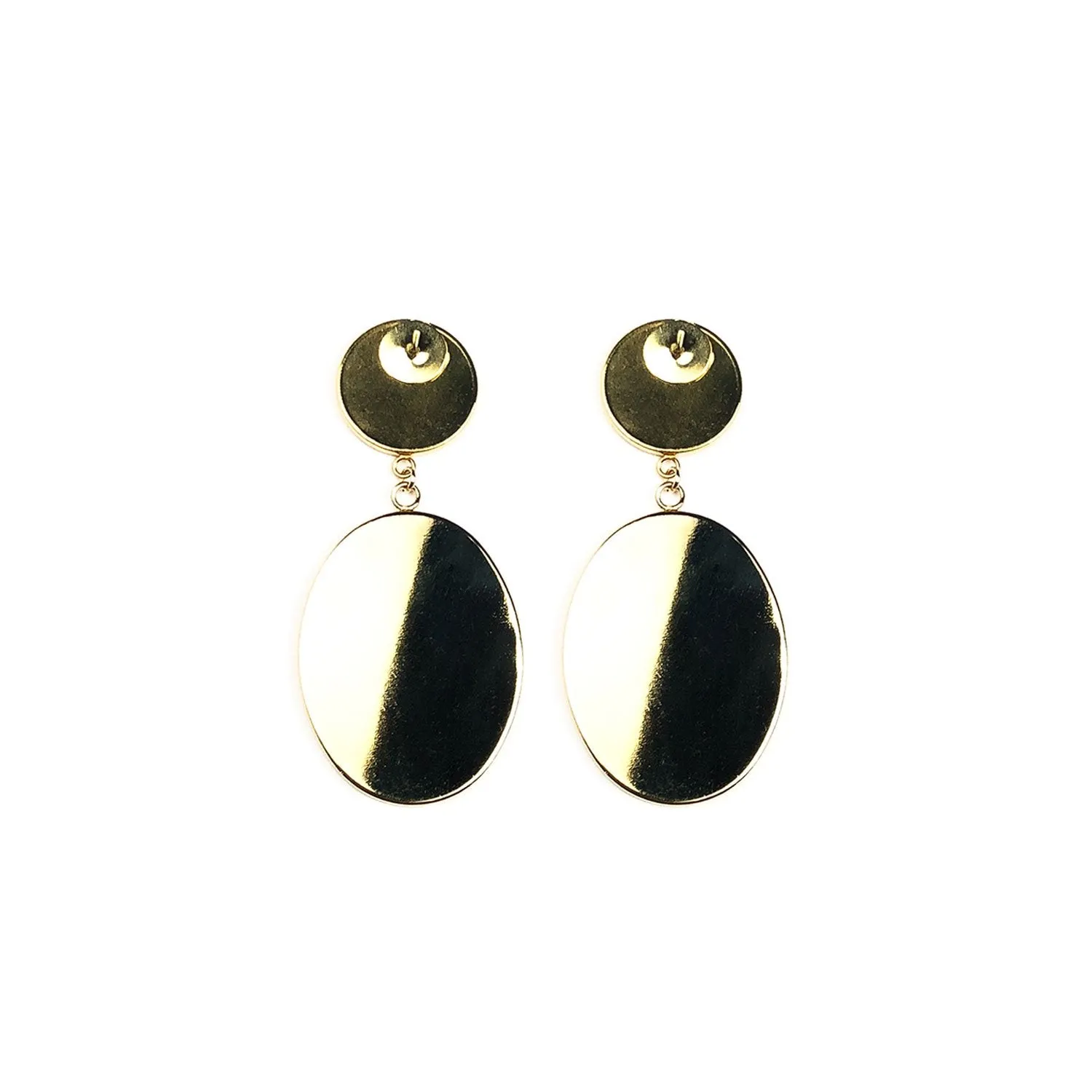 Leone Printed Post Drop Earrings (WS)