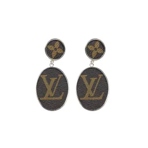 Leone Printed Post Drop Earrings (WS)