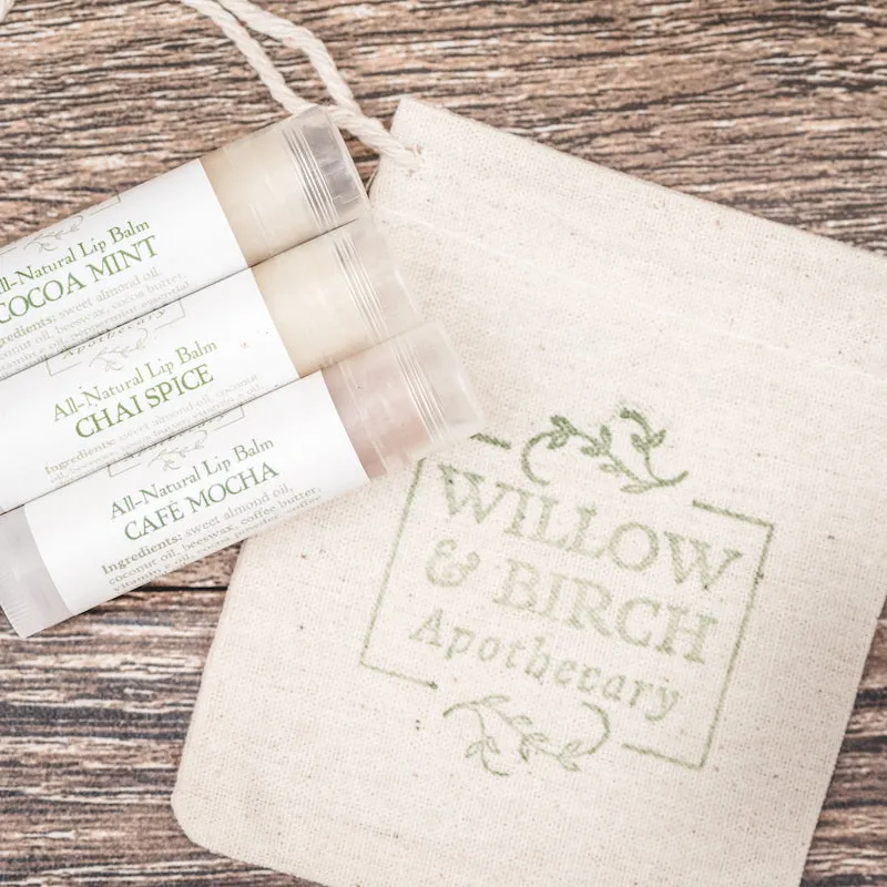 Lip Balm Bridal Gift Set for Bridesmaid and Wedding Party Gifts - Natural Flavored Lip Balm