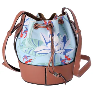 LOEWE Balloon Bag Small Shoulder Bag 328.04AC31 Light Blue Floral