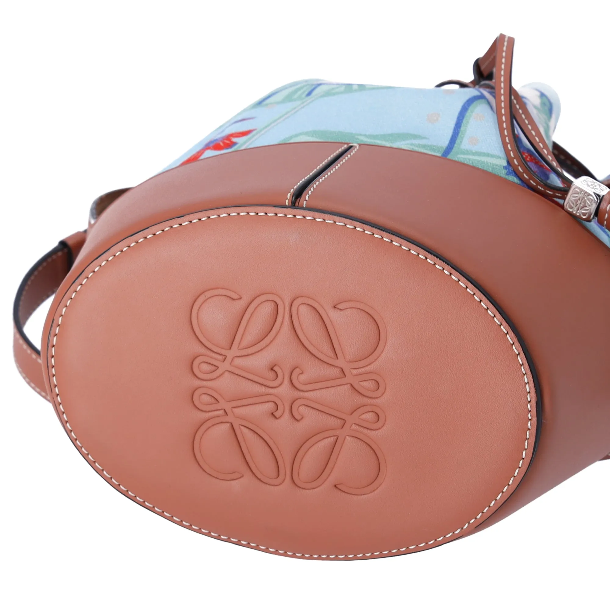LOEWE Balloon Bag Small Shoulder Bag 328.04AC31 Light Blue Floral