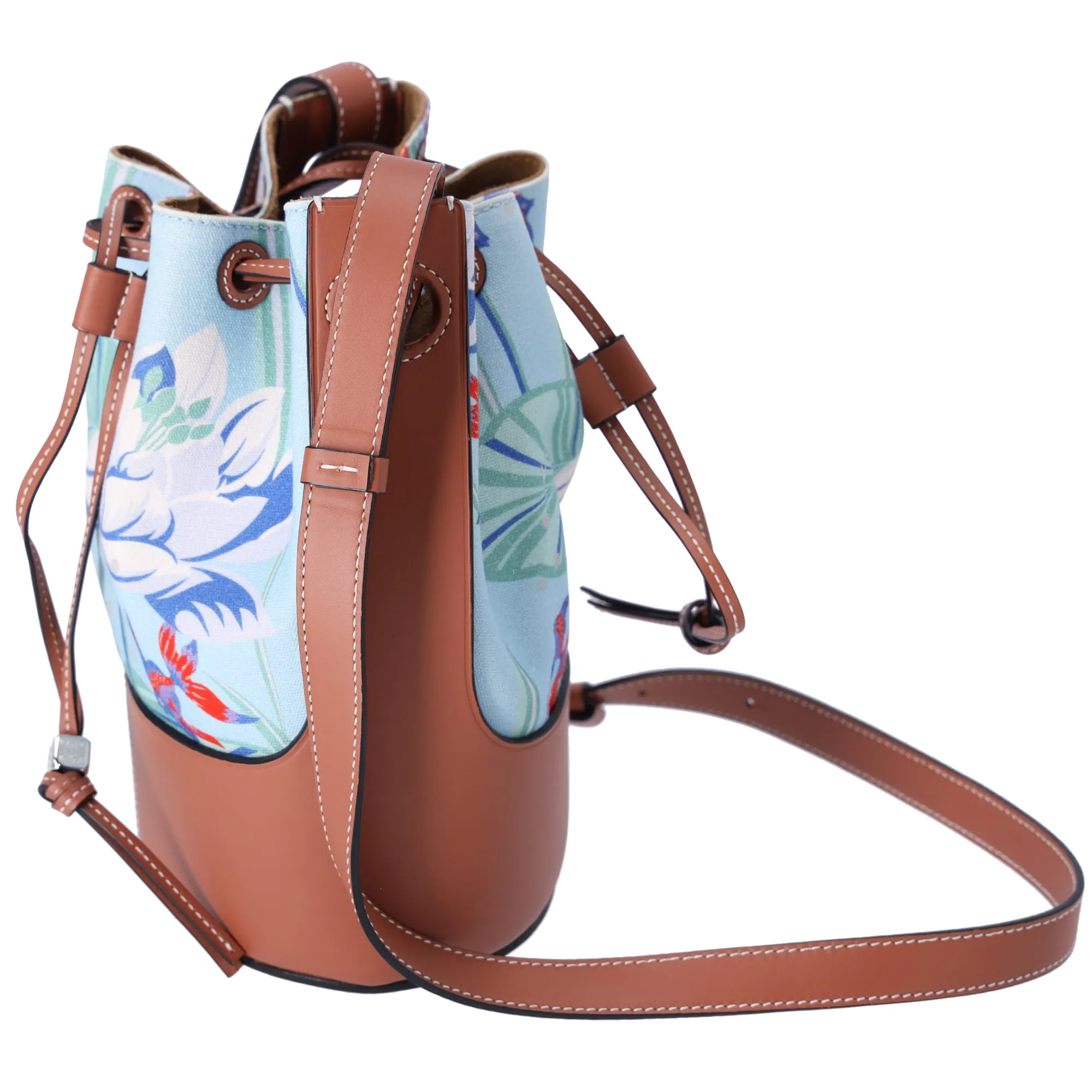 LOEWE Balloon Bag Small Shoulder Bag 328.04AC31 Light Blue Floral