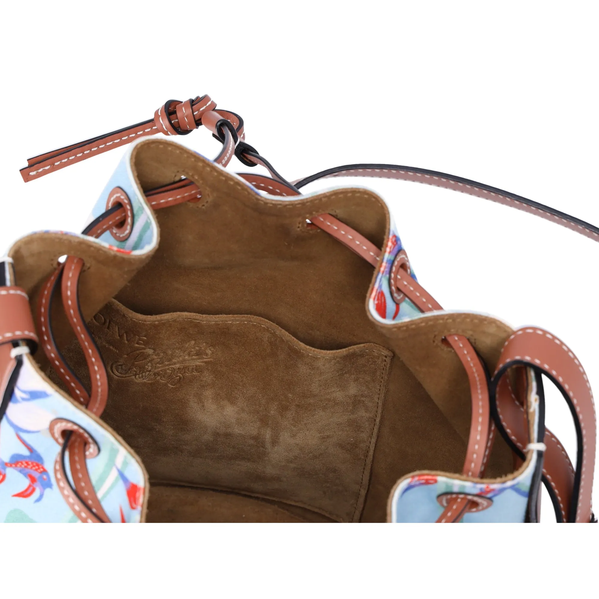 LOEWE Balloon Bag Small Shoulder Bag 328.04AC31 Light Blue Floral