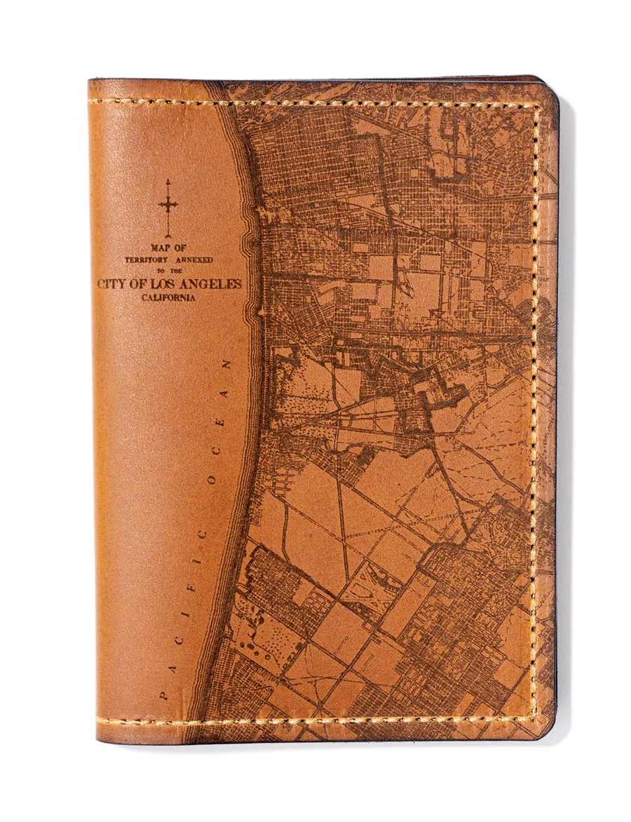 Los Angeles Map Passport Wallet