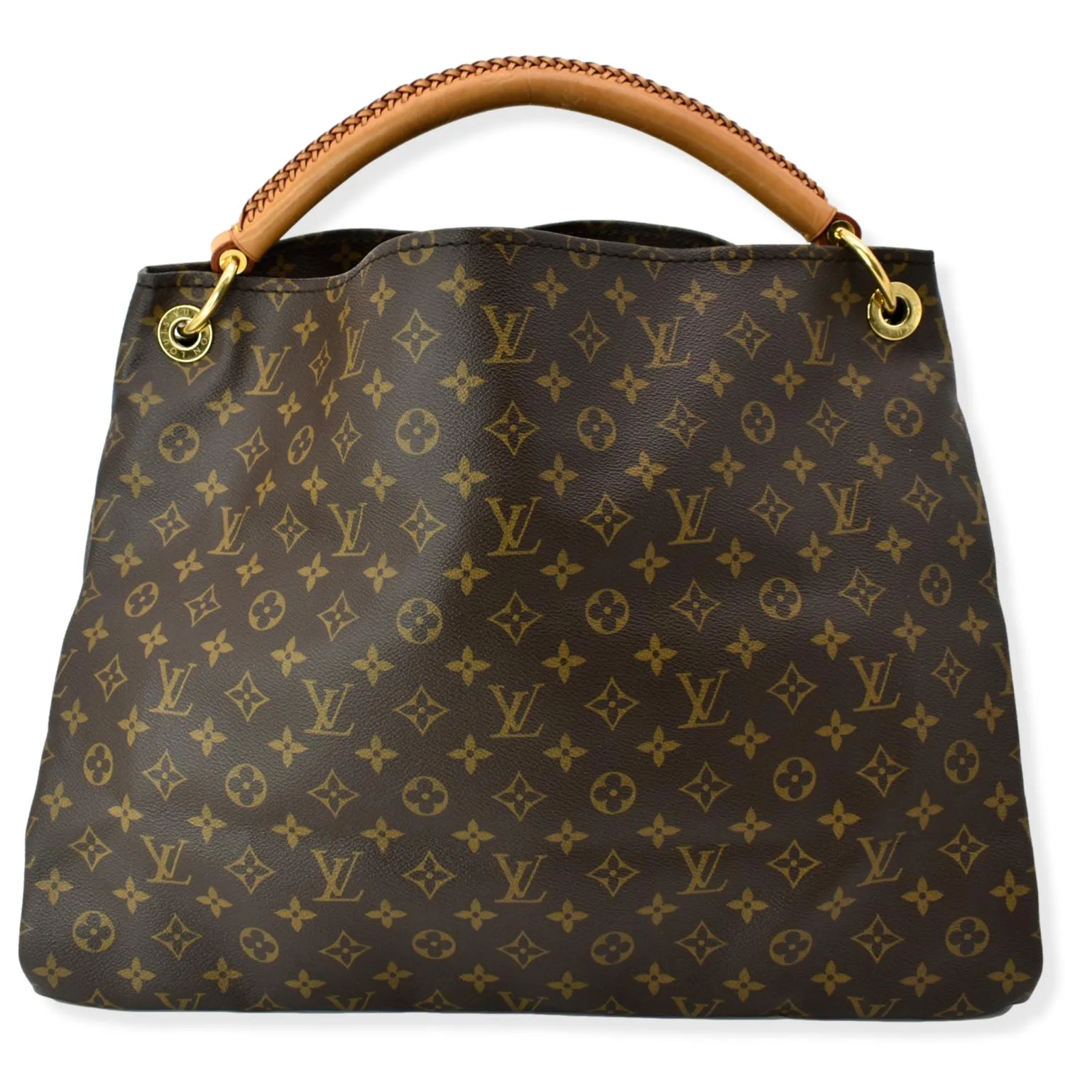 LOUIS VUITTON Artsy GM Monogram Canvas Hobo Bag Brown