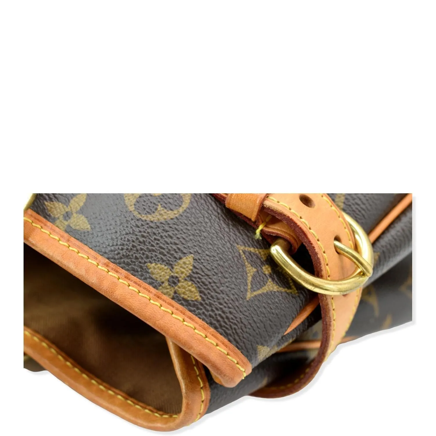 LOUIS VUITTON Batignolles Horizontal Monogram Canvas Shoulder Bag Brown
