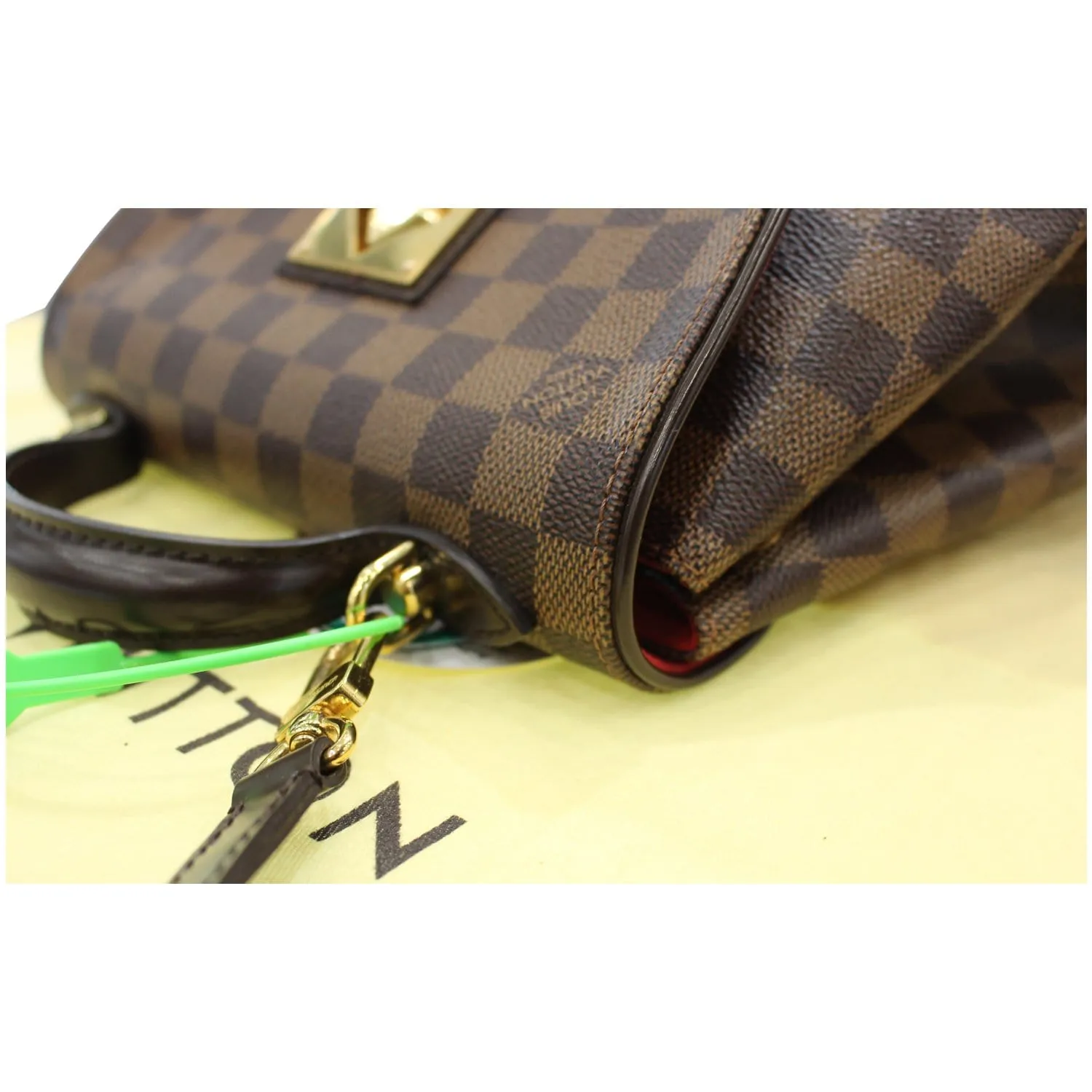LOUIS VUITTON Bergamo PM Damier Ebene Shoulder Bag Brown