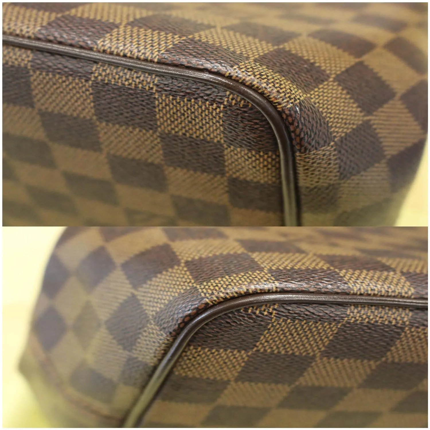 LOUIS VUITTON Bergamo PM Damier Ebene Shoulder Bag Brown