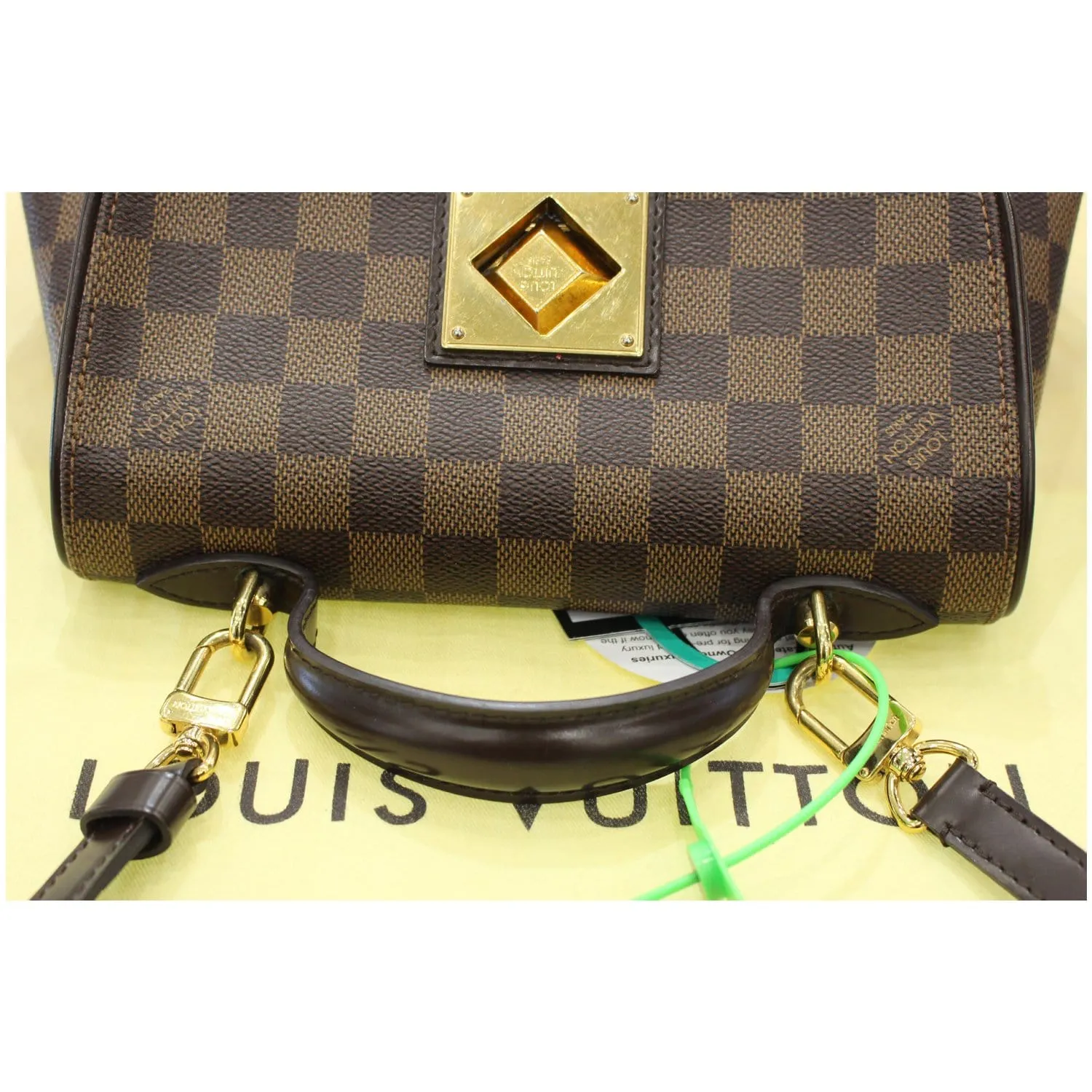 LOUIS VUITTON Bergamo PM Damier Ebene Shoulder Bag Brown