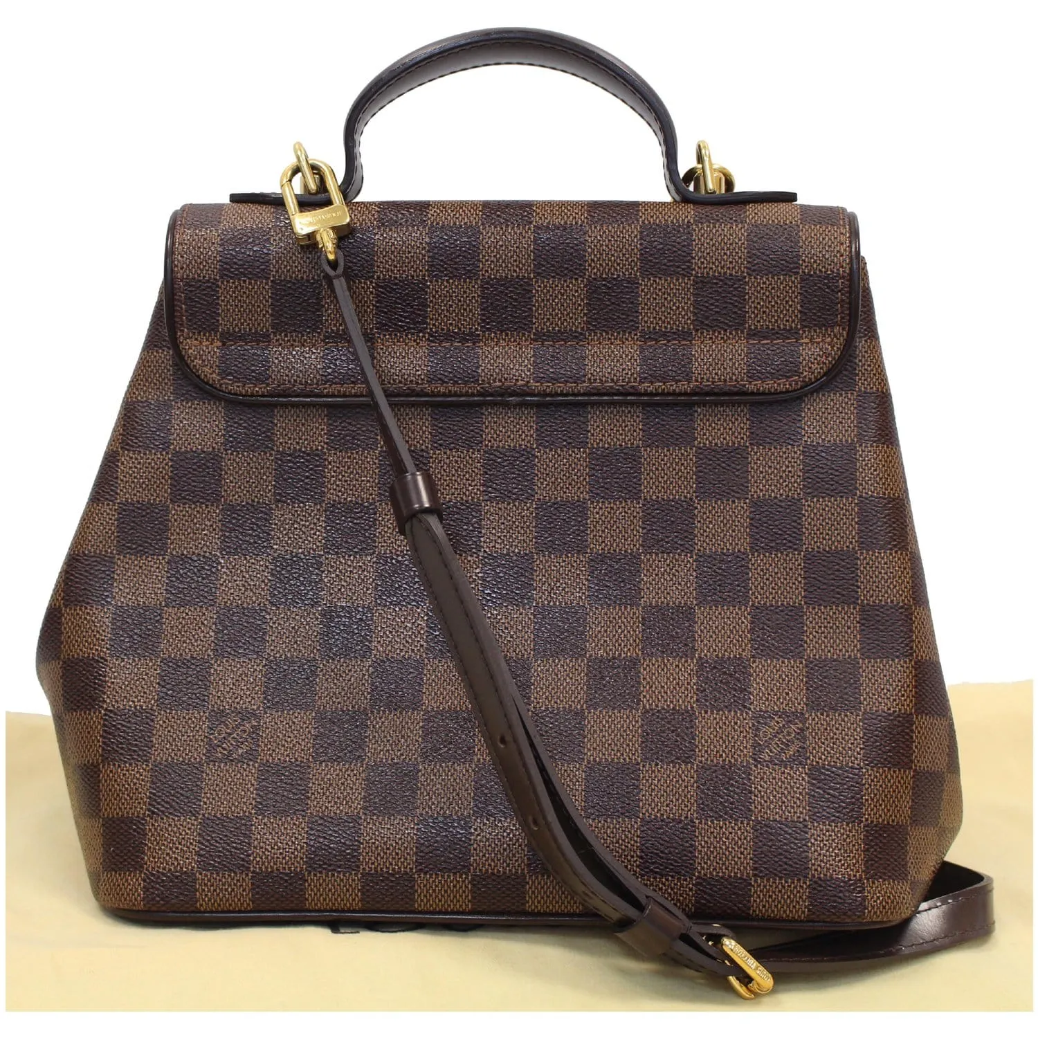LOUIS VUITTON Bergamo PM Damier Ebene Shoulder Bag Brown