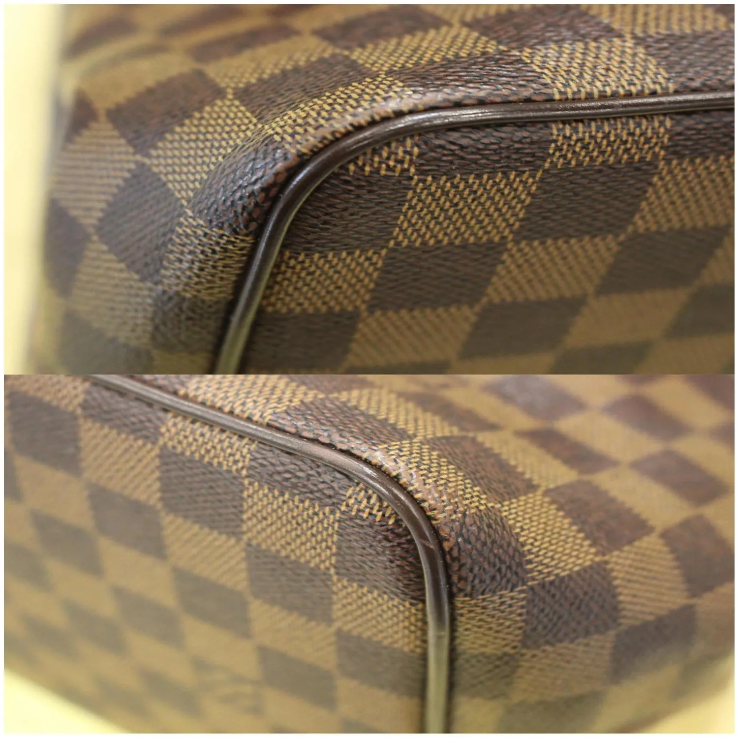 LOUIS VUITTON Bergamo PM Damier Ebene Shoulder Bag Brown
