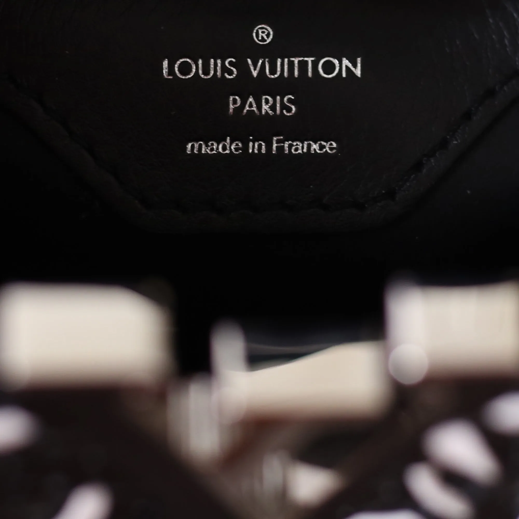 Louis Vuitton | Black and White Plaited Leather Capucines | BB