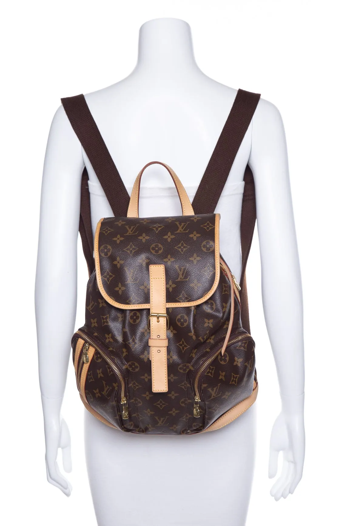 Louis Vuitton Brown Canvas Monogram Bosphore Backpack