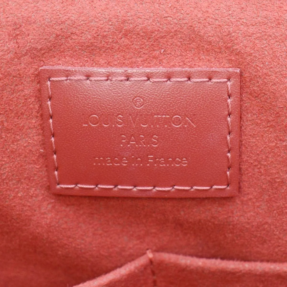 LOUIS VUITTON Caissa MM Damier Ebene Tote Bag Brown