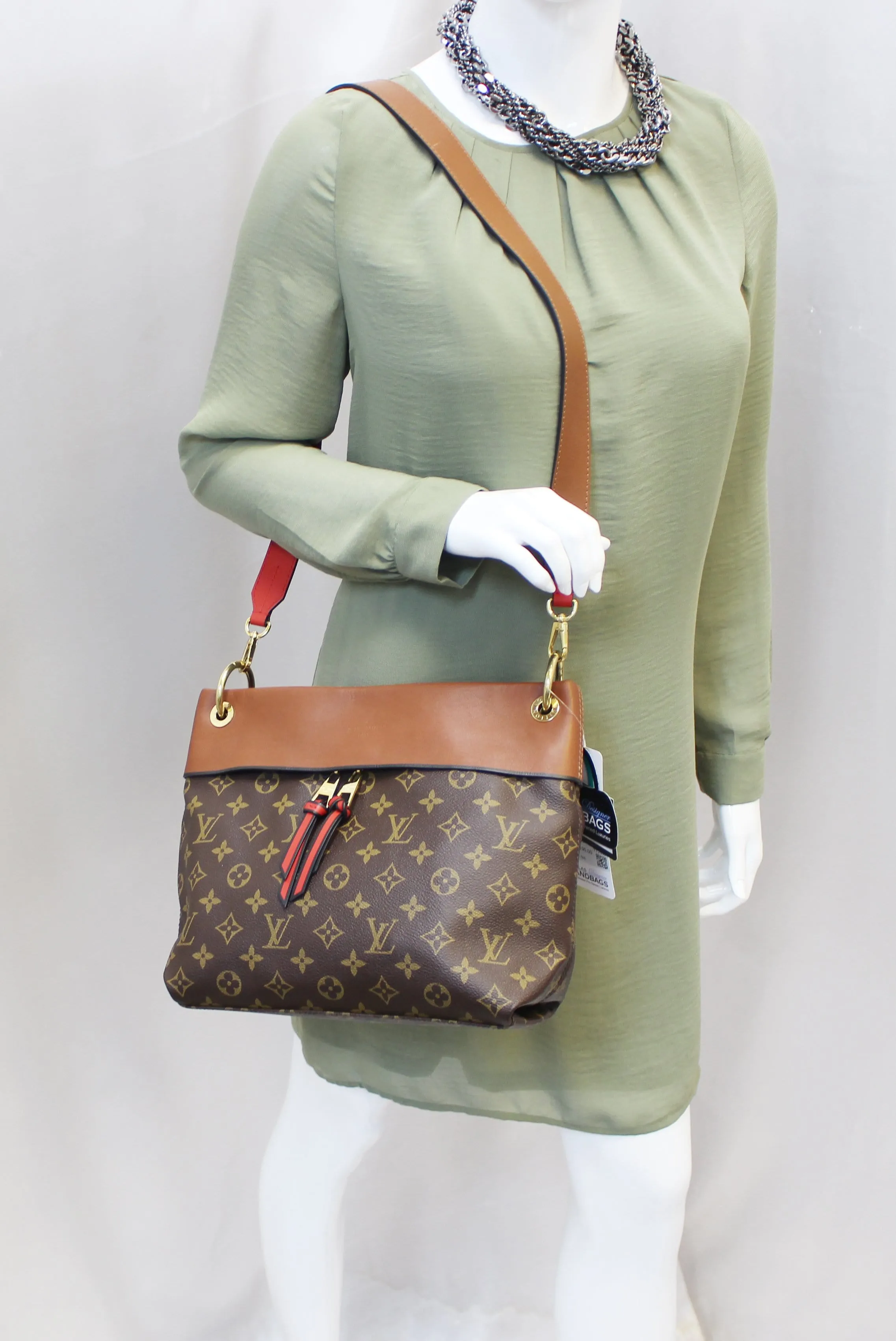 LOUIS VUITTON Caramel Monogram Canvas Tuileries Besace Shoulder Bag