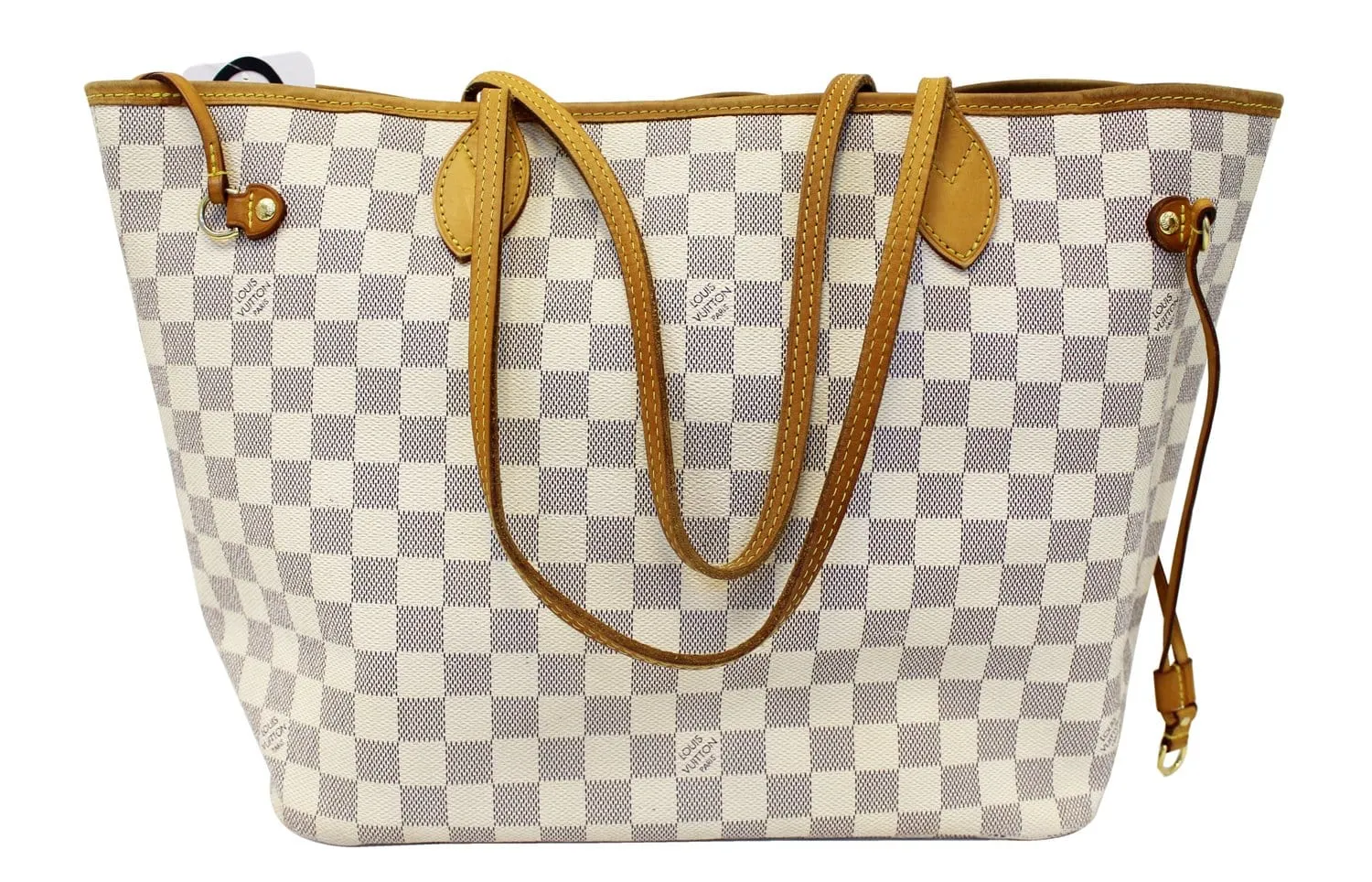 LOUIS VUITTON Damier Azur Neverfull MM Shoulder Bag