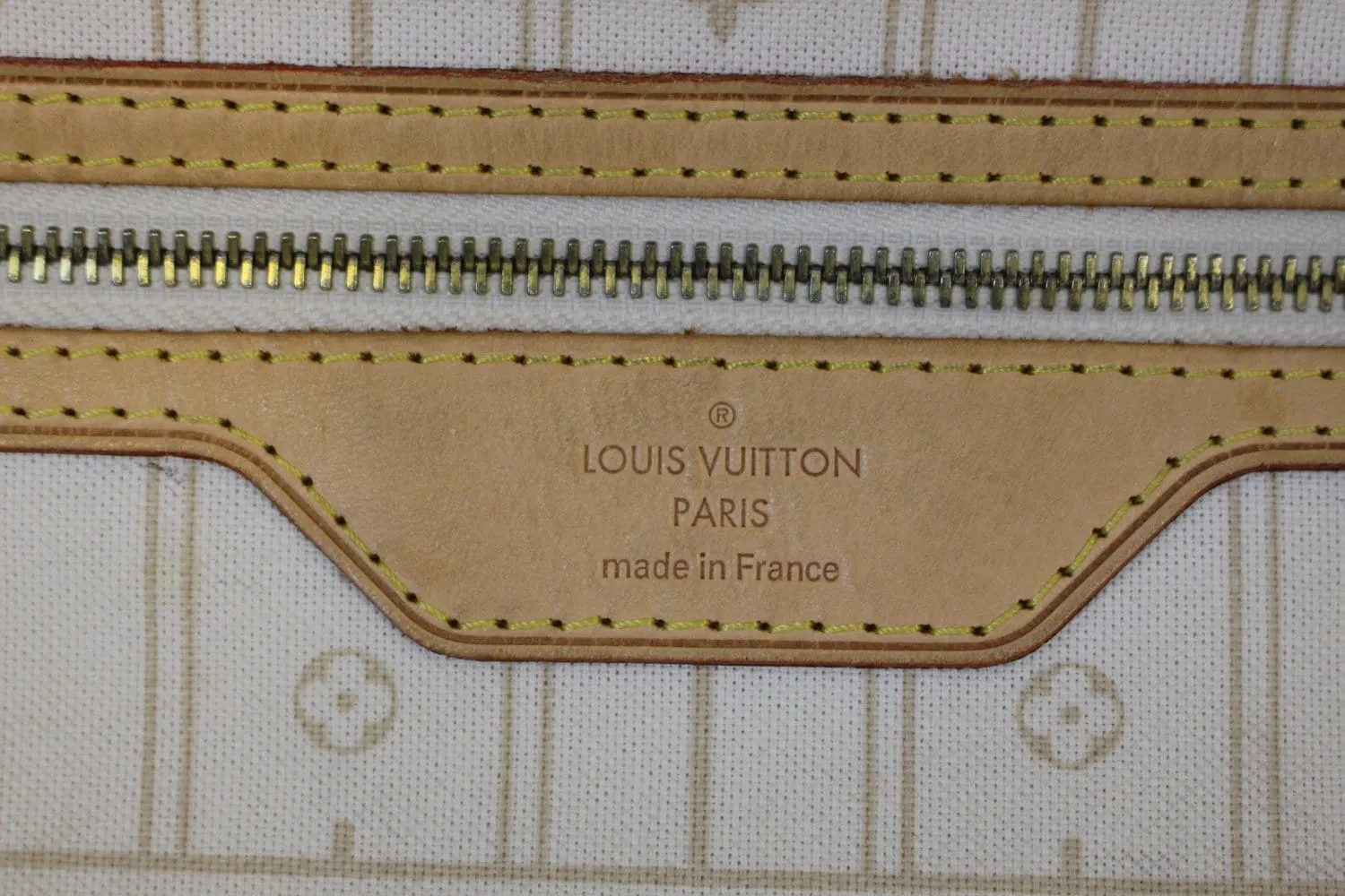 LOUIS VUITTON Damier Azur Neverfull MM Tote Bag