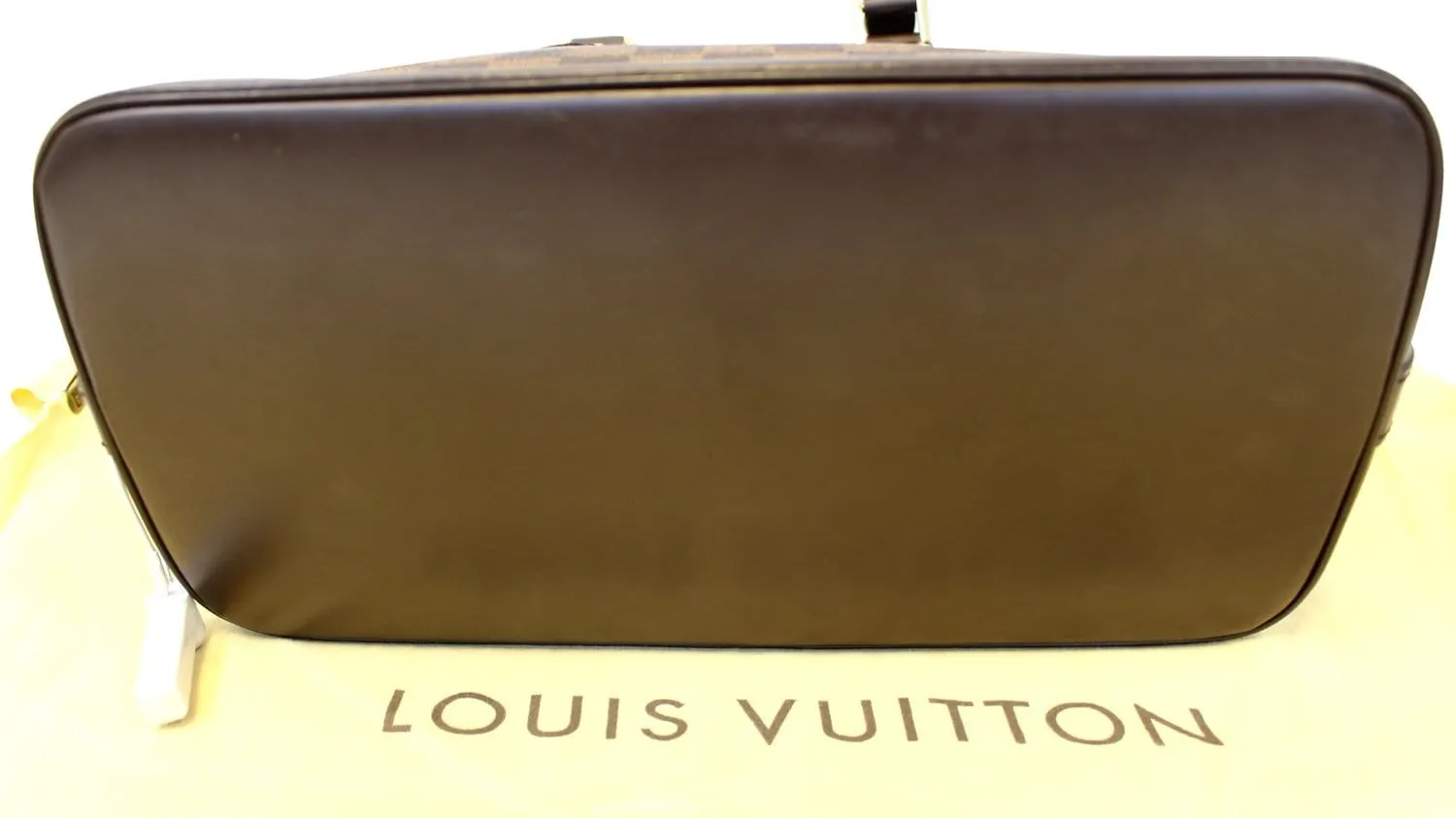 LOUIS VUITTON Damier Ebene Alma Brown Handbag