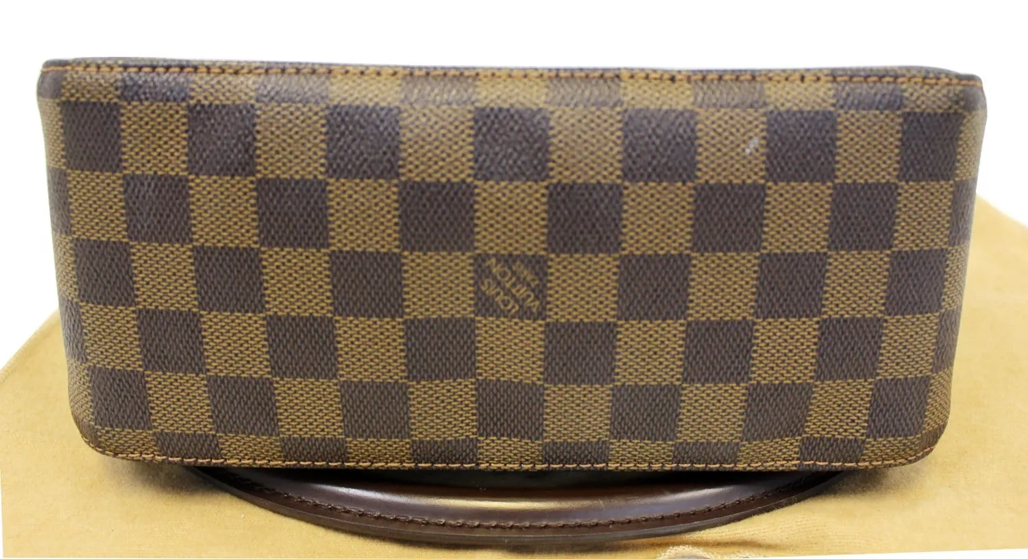 LOUIS VUITTON Damier Ebene Looping MM Brown Shoulder Bag