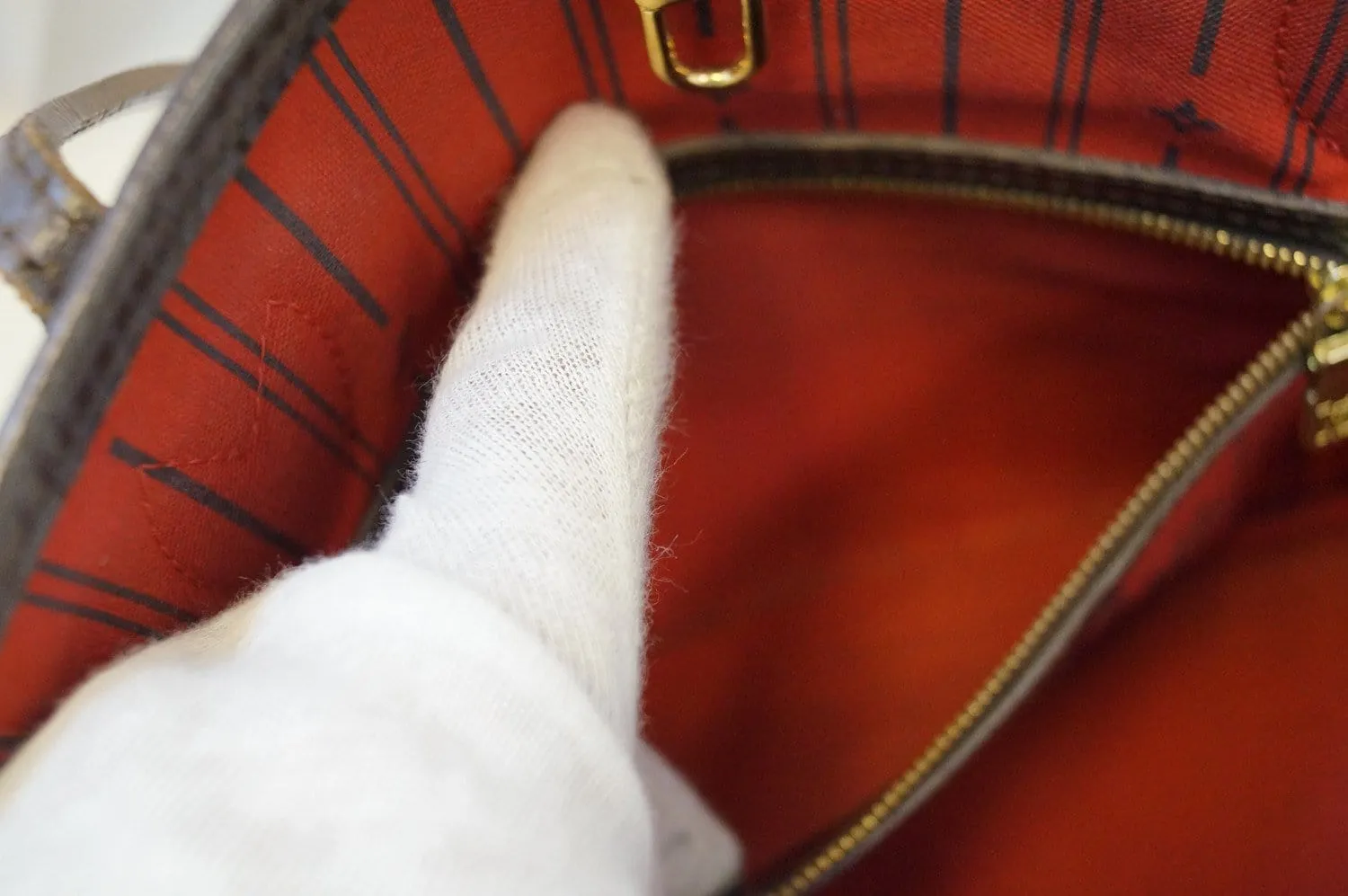 LOUIS VUITTON Damier Ebene Neverfull PM Tote Bag