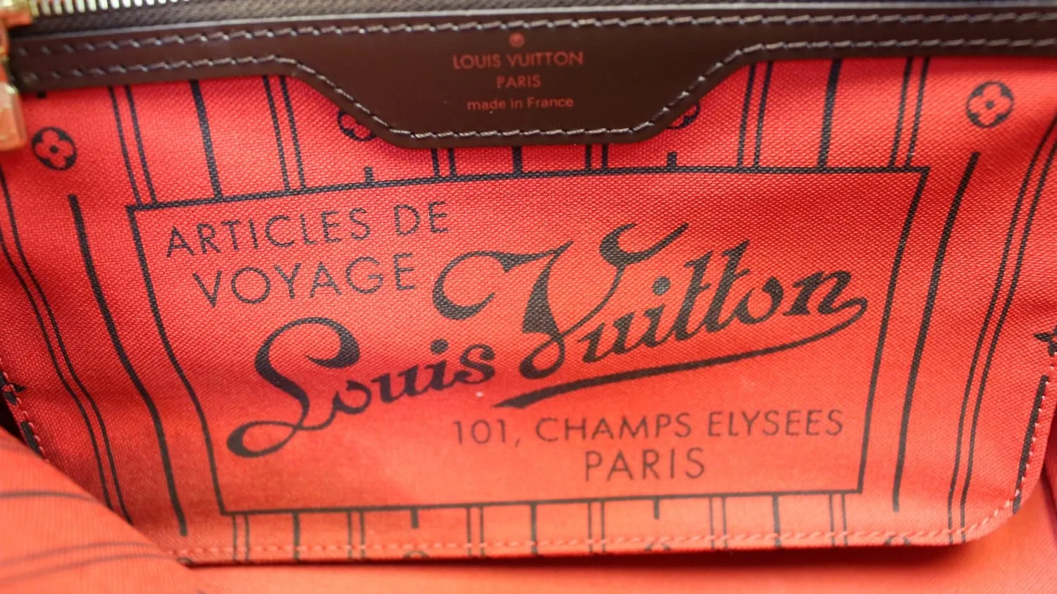 LOUIS VUITTON Damier Ebene Neverfull PM Tote Shoulder Bag