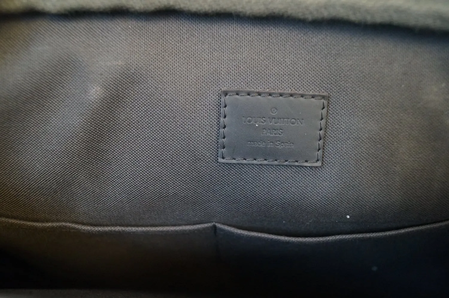 LOUIS VUITTON Damier Ebene Porte Documents Voyage PM Handbag