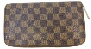 LOUIS VUITTON Damier Ebene Zippy Long Wallet