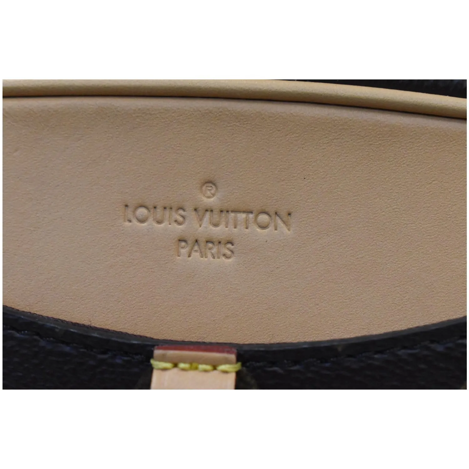 LOUIS VUITTON Deauville Mini Monogram Canvas Shoulder Bag Brown