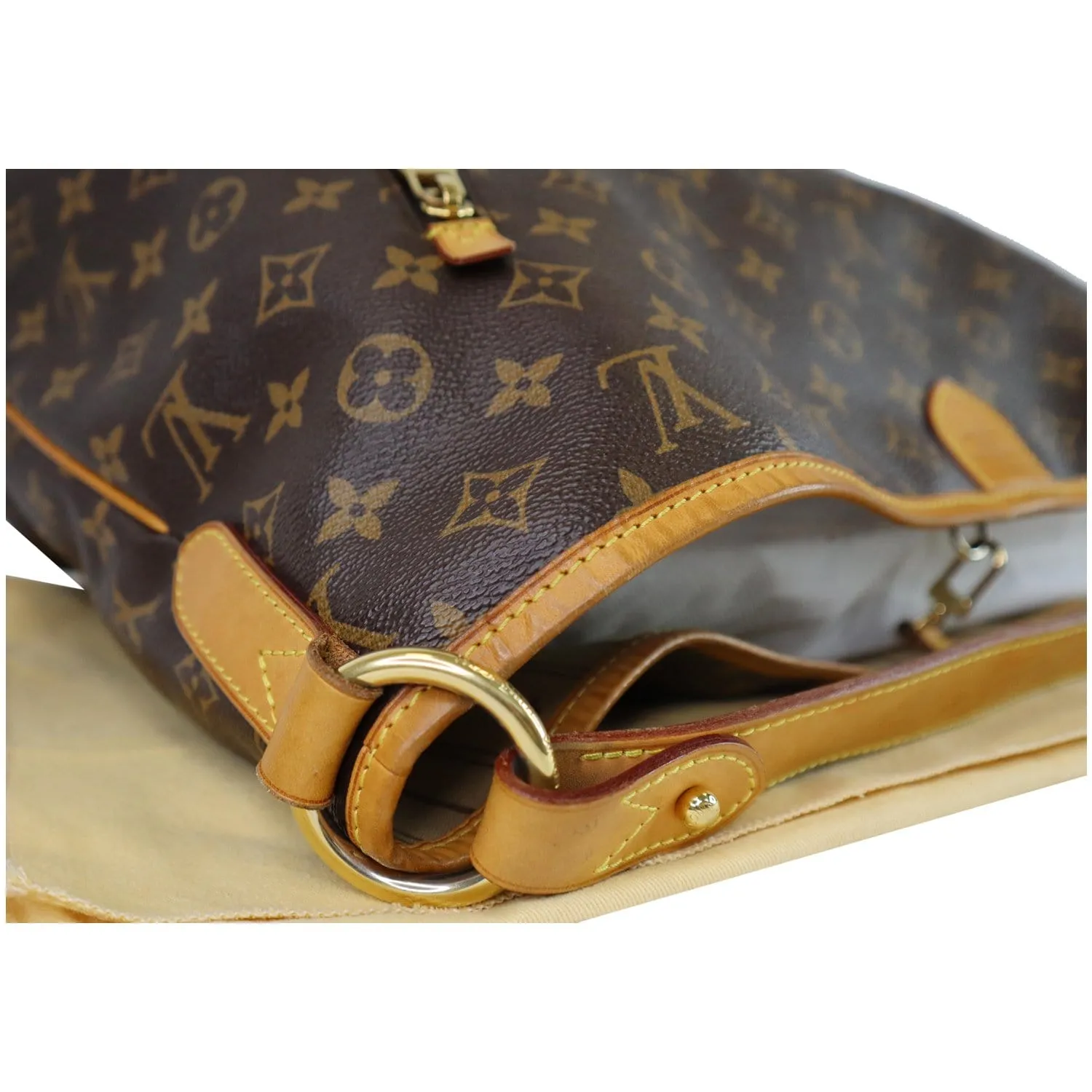 LOUIS VUITTON Delightful GM Monogram Canvas Shoulder Bag Brown